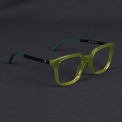 Voyage Apex Green Square Eyeglasses for Men & Women (V62007MG5383-C6)