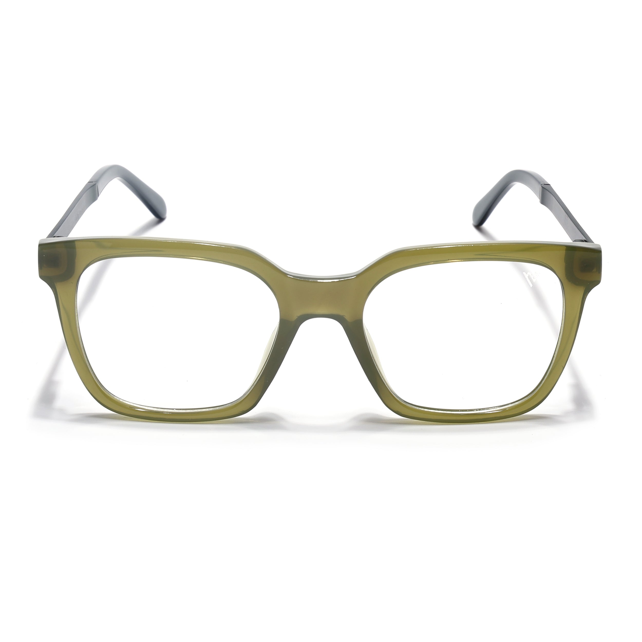 Voyage Apex Green Square Eyeglasses for Men & Women (V62007MG5383-C6)