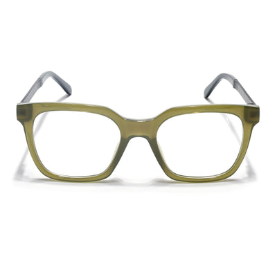 Voyage Apex Green Square Eyeglasses for Men & Women (V62007MG5383-C6)
