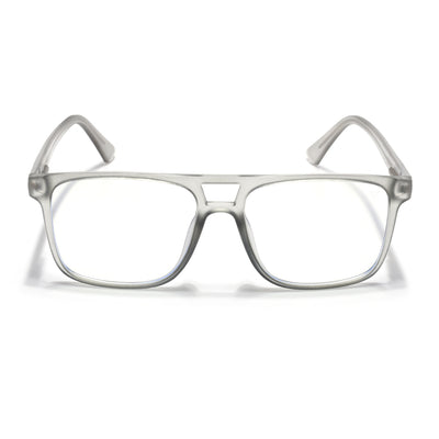 Voyage Light Grey Wayfarer Eyeglasses for Men & Women (V98001MG5483-C2)