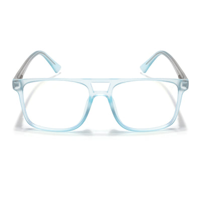 Voyage Light Blue Wayfarer Eyeglasses for Men & Women (V98001MG5486-C5)