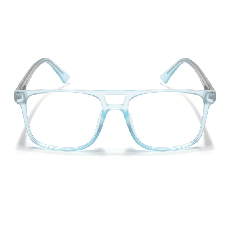 Voyage Light Blue Wayfarer Eyeglasses for Men & Women (V98001MG5486-C5)
