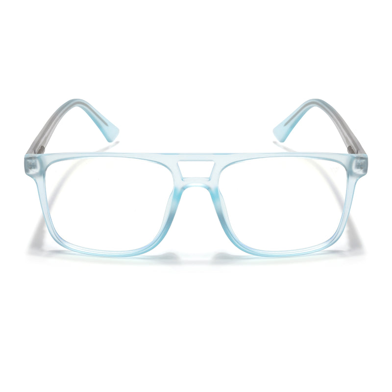 Voyage Light Blue Wayfarer Eyeglasses for Men & Women (V98001MG5486-C5)