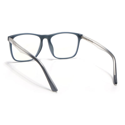 Voyage Dark Grey Square Eyeglasses for Men & Women (V98002MG5487-C1)