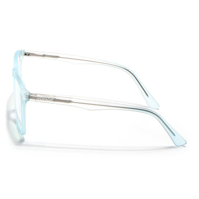 Voyage Light Blue Square Eyeglasses for Men & Women (V98002MG5488-C2)