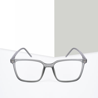 Voyage Light Grey Square Eyeglasses for Men & Women (V98003MG5492-C1)