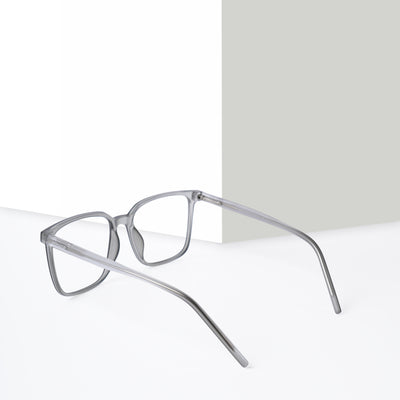 Voyage Light Grey Square Eyeglasses for Men & Women (V98003MG5492-C1)