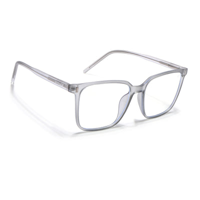 Voyage Light Grey Square Eyeglasses for Men & Women (V98003MG5492-C1)