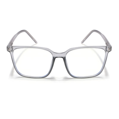 Voyage Light Grey Square Eyeglasses for Men & Women (V98003MG5492-C1)