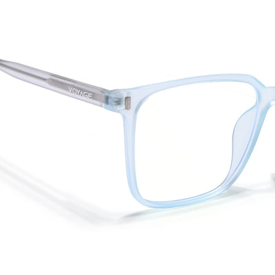 Voyage Light Blue Square Eyeglasses for Men & Women (V98003MG5493-C2)