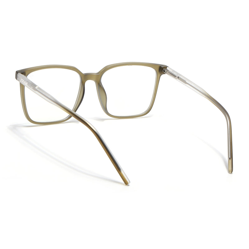 Voyage Olive Green Square Eyeglasses for Men & Women (V98003MG5494-C3)