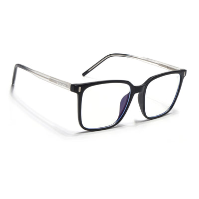 Voyage Black Square Eyeglasses for Men & Women (V98003MG5495-C4)