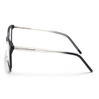 Voyage Black Square Eyeglasses for Men & Women (V98003MG5495-C4)