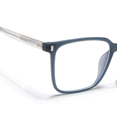 Voyage Dark Grey Square Eyeglasses for Men & Women (V98003MG5496-C5)