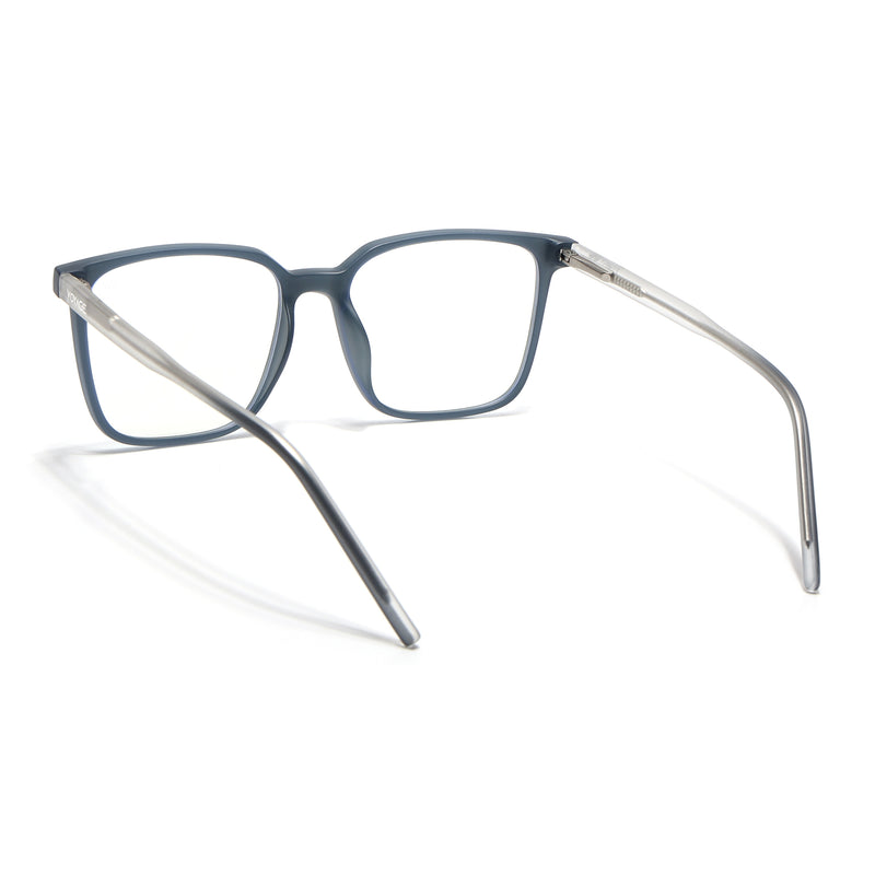 Voyage Dark Grey Square Eyeglasses for Men & Women (V98003MG5496-C5)