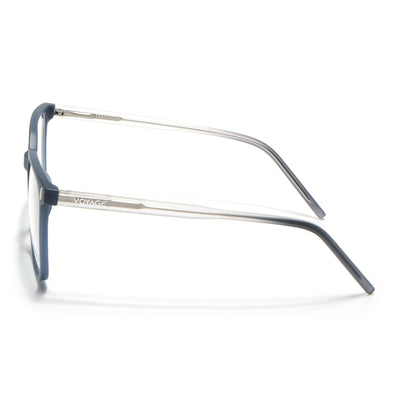 Voyage Dark Grey Square Eyeglasses for Men & Women (V98003MG5496-C5)