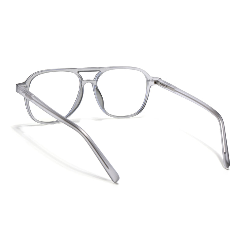 Voyage Light Grey Wayfarer Eyeglasses for Men & Women (V98004MG5498-C2)