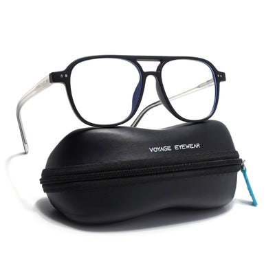 Voyage Black Wayfarer Eyeglasses for Men & Women (V98004MG5499-C3)