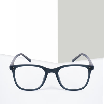 Voyage Dark Grey Square Eyeglasses for Men & Women (V98005MG5502-C1)