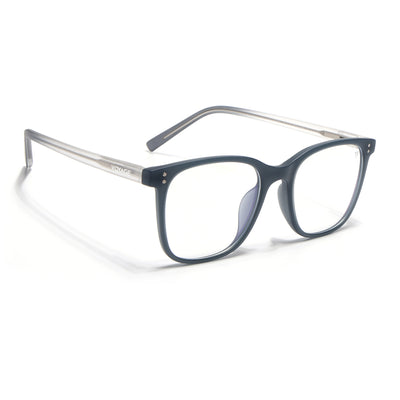 Voyage Dark Grey Square Eyeglasses for Men & Women (V98005MG5502-C1)