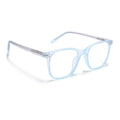 Voyage Light Blue Square Eyeglasses for Men & Women (V98005MG5503-C2)