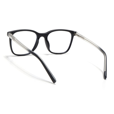 Voyage Black Square Eyeglasses for Men & Women (V98005MG5504-C3)