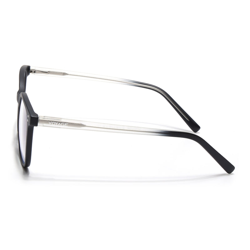 Voyage Black Square Eyeglasses for Men & Women (V98005MG5504-C3)