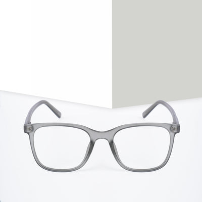 Voyage Light Grey Square Eyeglasses for Men & Women (V98005MG5505-C4)