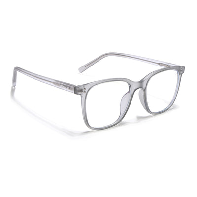 Voyage Light Grey Square Eyeglasses for Men & Women (V98005MG5505-C4)