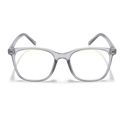 Voyage Light Grey Square Eyeglasses for Men & Women (V98005MG5505-C4)
