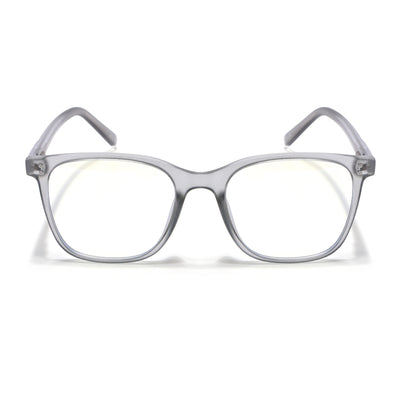 Voyage Light Grey Square Eyeglasses for Men & Women (V98005MG5505-C4)