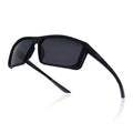 Rectangle Polarized Sunglasses | Black Lens | Black Frame - PMG6797