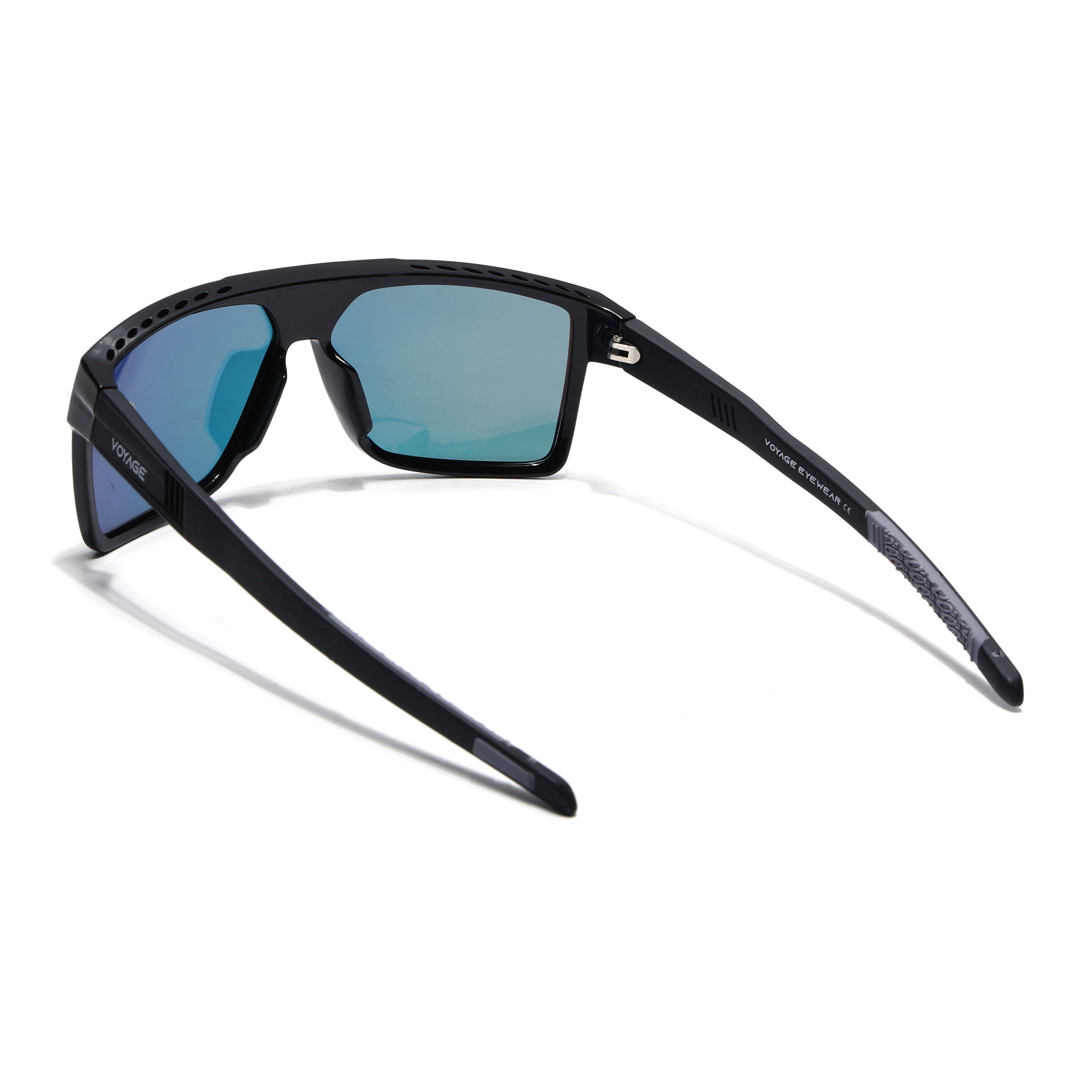 Wayfarer Polarized Sunglasses | Orange Lens | Shine Black Frame - PMG6803