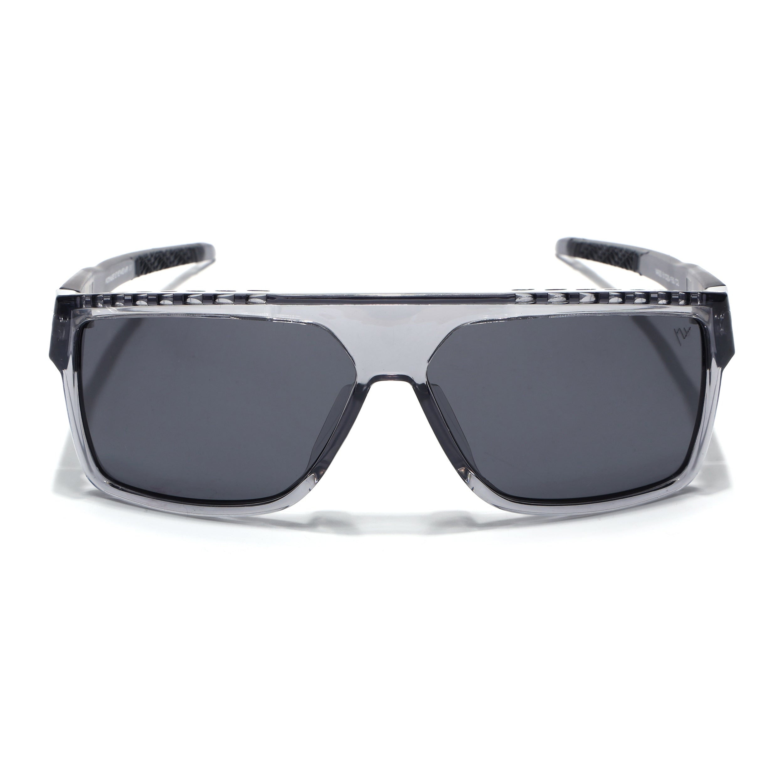 Wayfarer Polarized Sunglasses | Black Lens | Grey Frame - PMG6804
