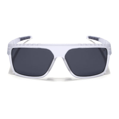 Wayfarer Polarized Sunglasses | Black Lens | Transparent Frame - PMG6807