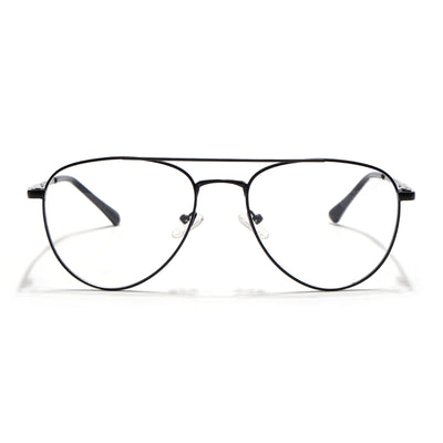 Voyage Metal Master Matt Black Aviator Eyeglasses for Men & Women (VG001MG5009-C1)