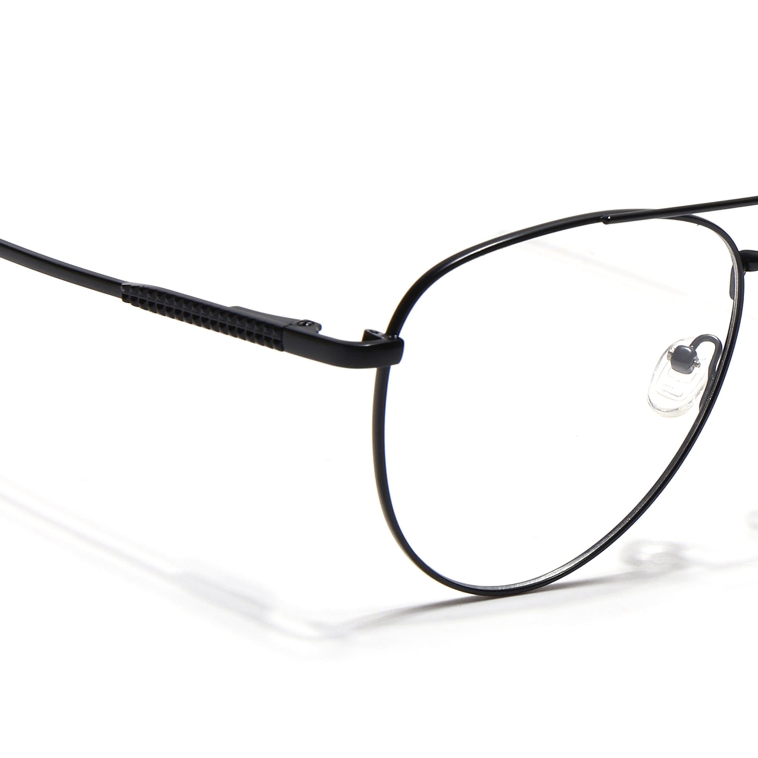 Voyage Metal Master Matt Black Aviator Eyeglasses for Men & Women (VG001MG5009-C1)