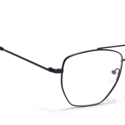 Voyage Metal Master Matt Black Wayfarer Eyeglasses for Men & Women (VG002MG5014-C1)