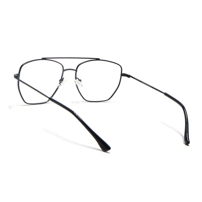 Voyage Metal Master Matt Black Wayfarer Eyeglasses for Men & Women (VG002MG5014-C1)