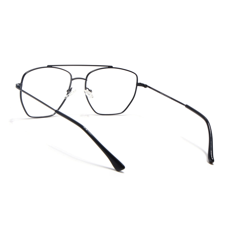 Voyage Metal Master Matt Black Wayfarer Eyeglasses for Men & Women (VG002MG5014-C1)