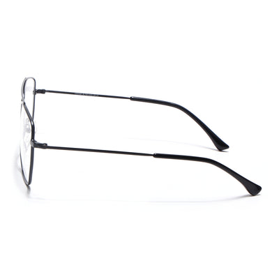 Voyage Metal Master Matt Black Wayfarer Eyeglasses for Men & Women (VG002MG5014-C1)