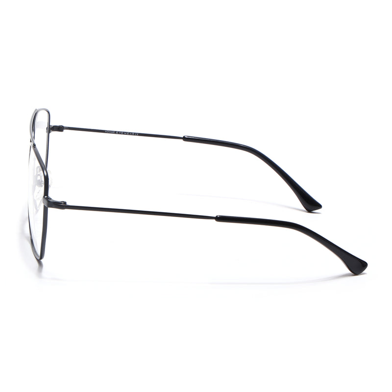Voyage Metal Master Matt Black Wayfarer Eyeglasses for Men & Women (VG002MG5014-C1)