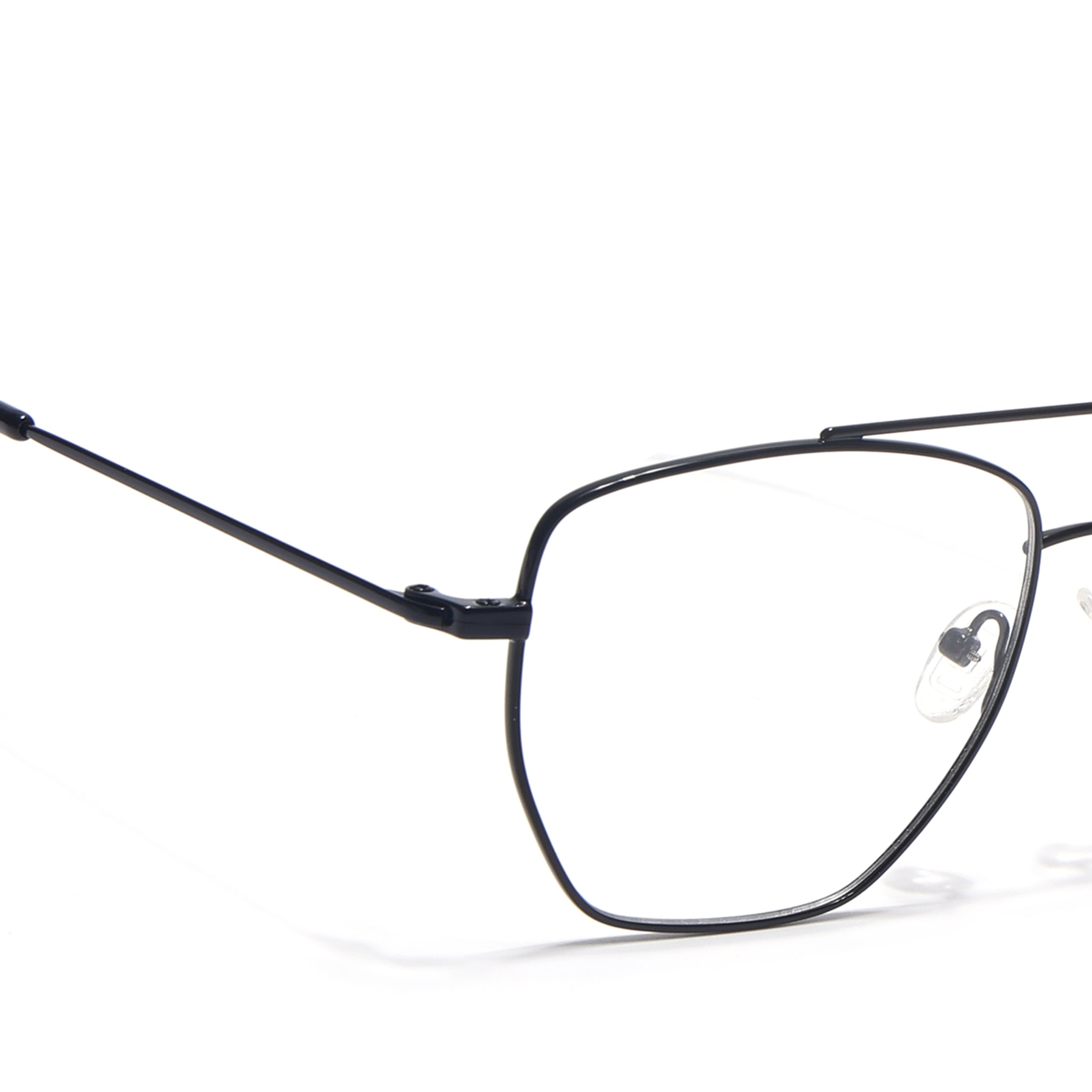 Voyage Metal Master Shine Black Wayfarer Eyeglasses for Men & Women (VG002MG5015-C2)