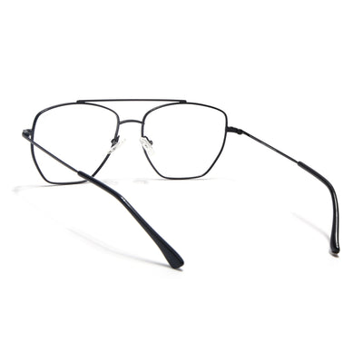 Voyage Metal Master Shine Black Wayfarer Eyeglasses for Men & Women (VG002MG5015-C2)