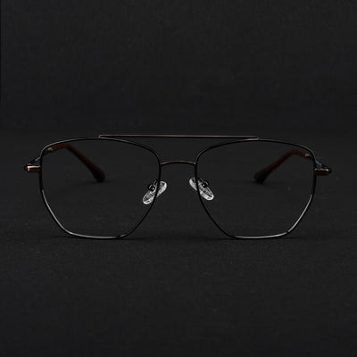 Voyage Metal Master Brown Wayfarer Eyeglasses for Men & Women (VG002MG5017-C4)