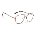 Voyage Metal Master Brown Wayfarer Eyeglasses for Men & Women (VG002MG5017-C4)