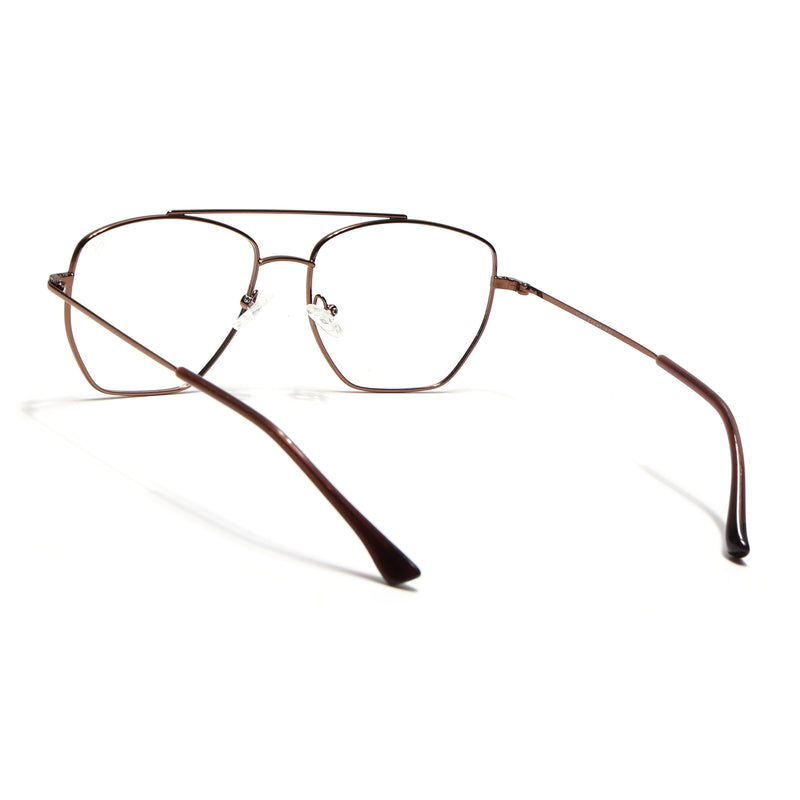Voyage Metal Master Brown Wayfarer Eyeglasses for Men & Women (VG002MG5017-C4)