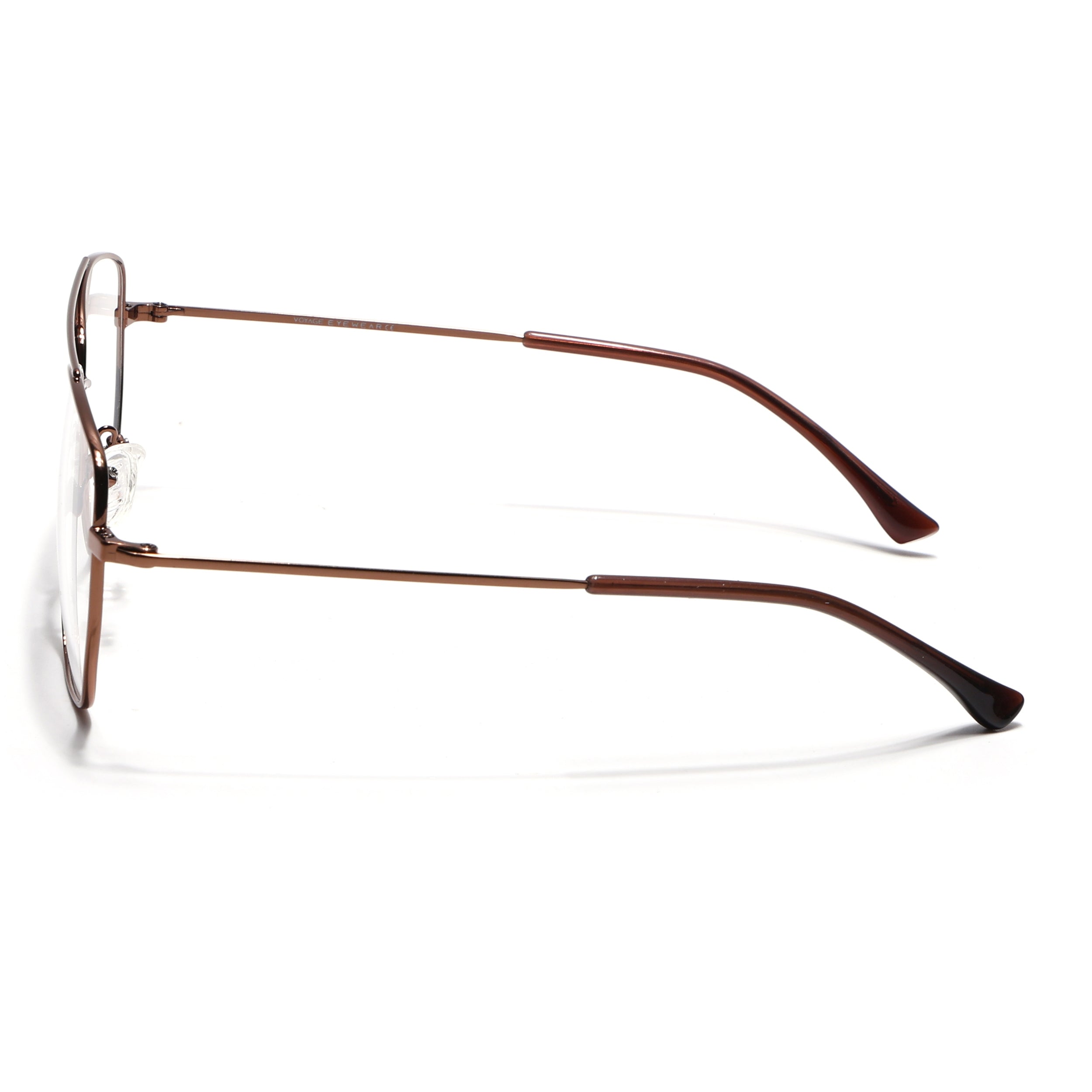 Voyage Metal Master Brown Wayfarer Eyeglasses for Men & Women (VG002MG5017-C4)