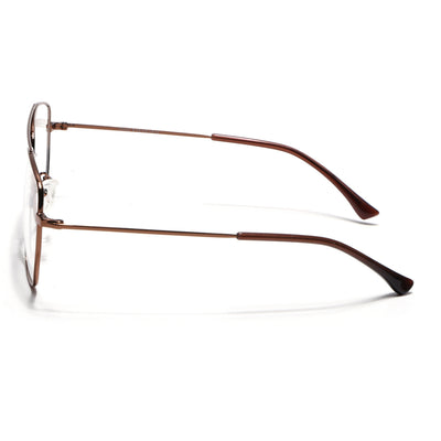 Voyage Metal Master Brown Wayfarer Eyeglasses for Men & Women (VG002MG5017-C4)