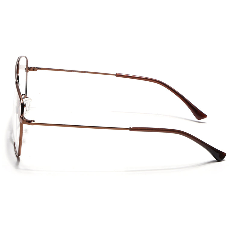 Voyage Metal Master Brown Wayfarer Eyeglasses for Men & Women (VG002MG5017-C4)